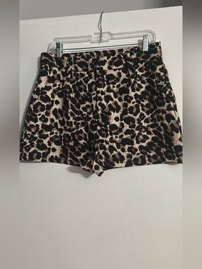 SHEIN Leopard Print High-Rise Shorts - Black/Brown/Cream
New without tags